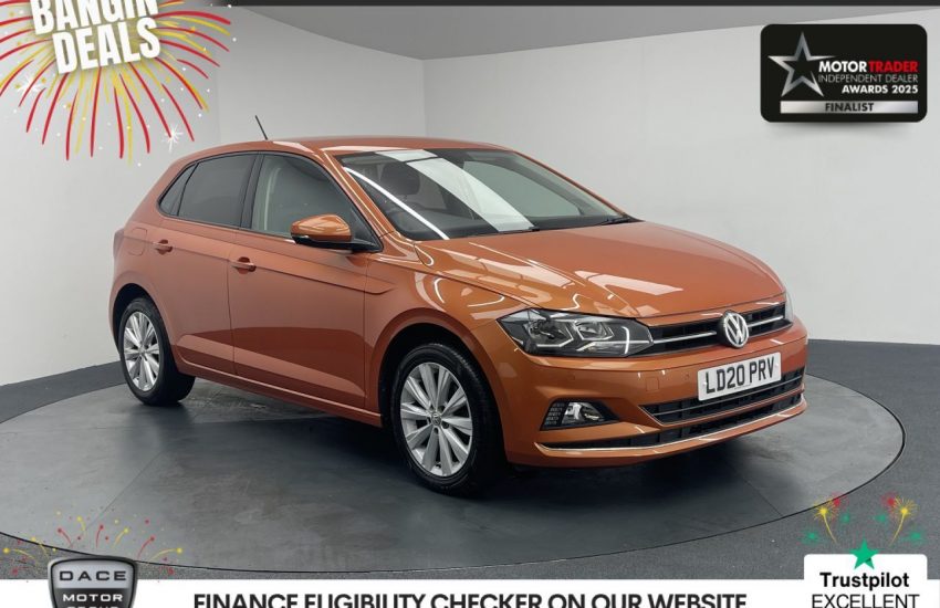 Used 2020 ORANGE VOLKSWAGEN POLO for sale in Manchester