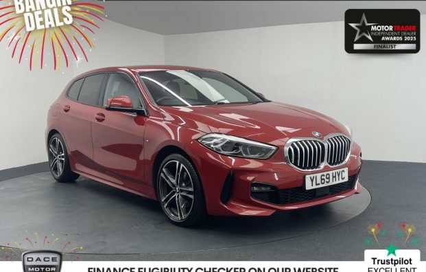 Used 2020 RED BMW 1 SERIES for sale in Manchester