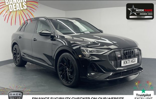 Used 2021 BLACK AUDI E-TRON for sale in Manchester