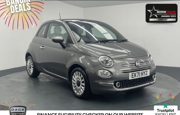Used 2021 GREY FIAT 500 for sale in Manchester