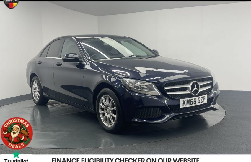 Used 2017 BLUE MERCEDES-BENZ C-CLASS for sale in Manchester