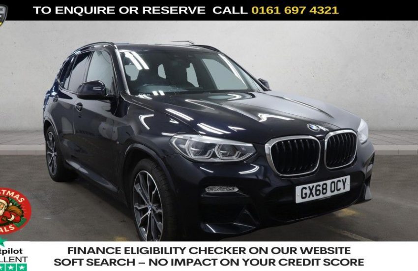 Used 2018 BLACK BMW X3 for sale in Manchester