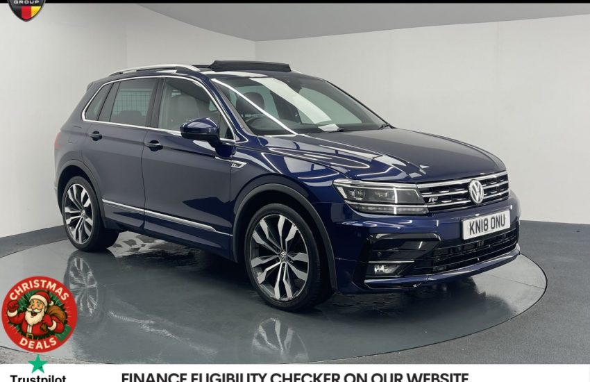 Used 2018 BLUE VOLKSWAGEN TIGUAN for sale in Manchester