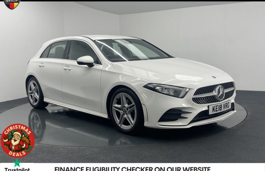 Used 2018 WHITE MERCEDES-BENZ A-CLASS for sale in Manchester