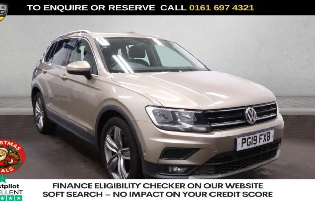 Used 2019 BEIGE VOLKSWAGEN TIGUAN for sale in Manchester