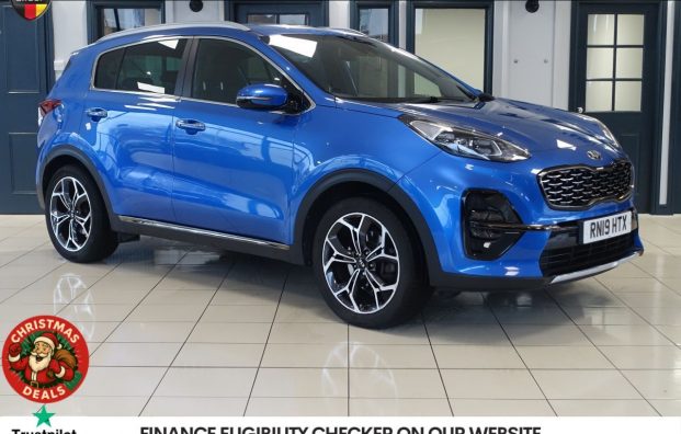 Used 2019 BLUE KIA SPORTAGE for sale in Manchester