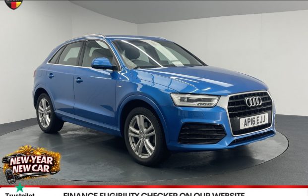 Used 2016 BLUE AUDI Q3 for sale in Manchester