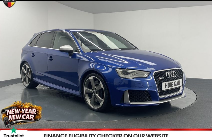 Used 2016 BLUE AUDI RS3 for sale in Manchester