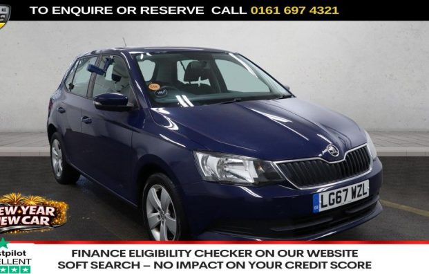 Used 2017 BLUE SKODA FABIA for sale in Manchester