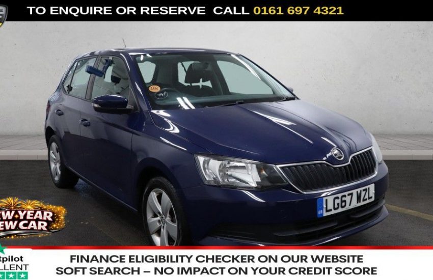 Used 2017 BLUE SKODA FABIA for sale in Manchester