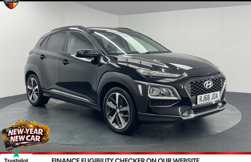 Used 2018 BLACK HYUNDAI KONA for sale in Manchester