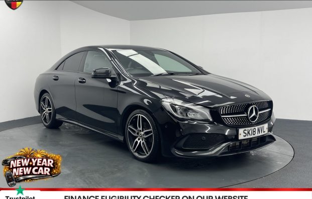 Used 2018 BLACK MERCEDES-BENZ CLA for sale in Manchester