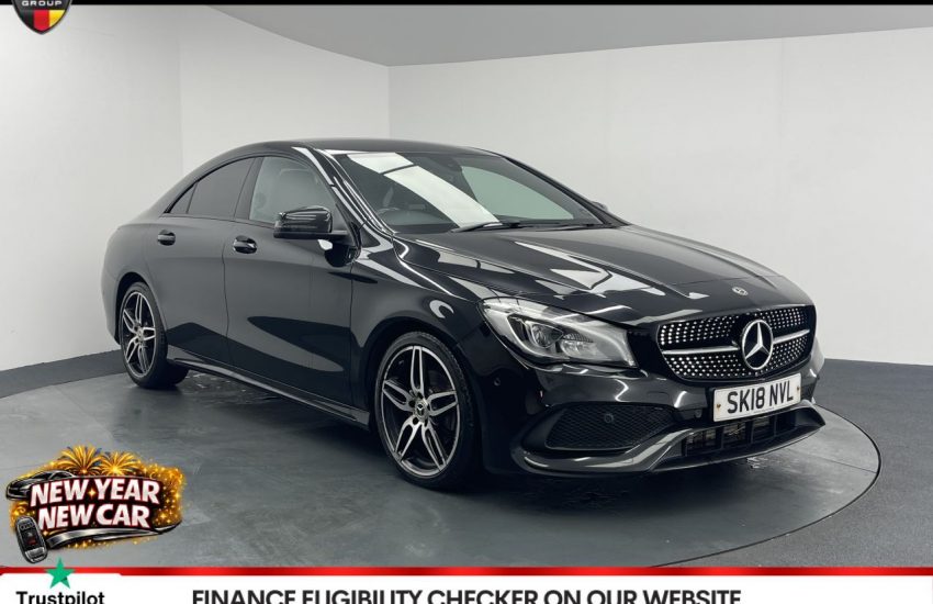 Used 2018 BLACK MERCEDES-BENZ CLA for sale in Manchester