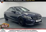 Used 2018 BLUE MERCEDES-BENZ C-CLASS for sale in Manchester