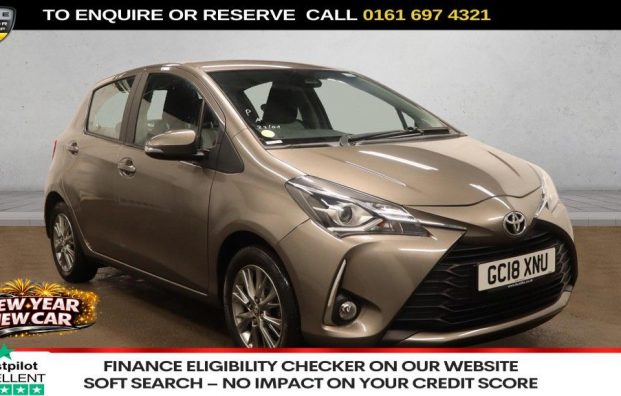 Used 2018 BRONZE TOYOTA YARIS for sale in Manchester