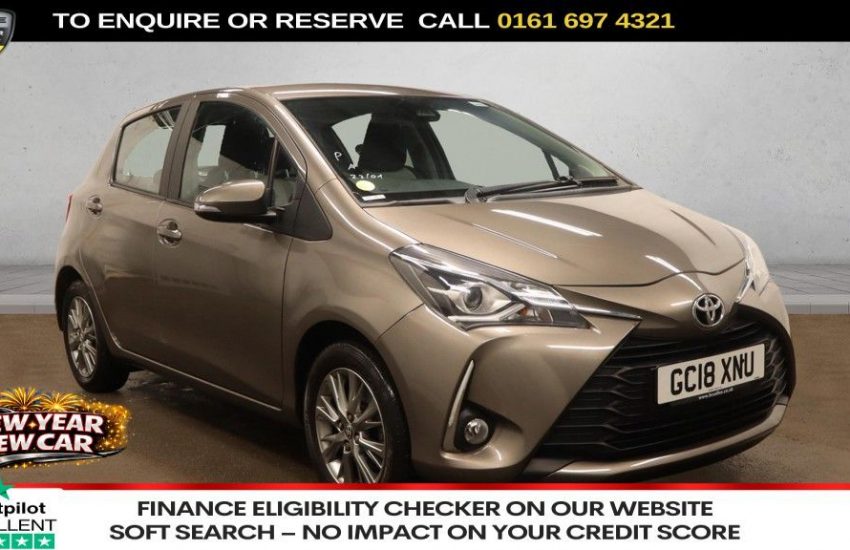 Used 2018 BRONZE TOYOTA YARIS for sale in Manchester