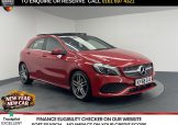 Used 2018 RED MERCEDES-BENZ A-CLASS for sale in Manchester