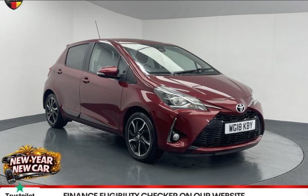 Used 2018 RED TOYOTA YARIS for sale in Manchester
