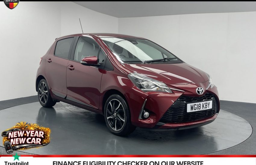Used 2018 RED TOYOTA YARIS for sale in Manchester