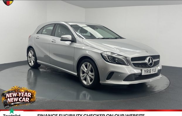 Used 2018 SILVER MERCEDES-BENZ A-CLASS for sale in Manchester