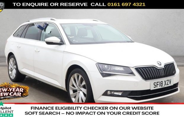 Used 2018 WHITE SKODA SUPERB for sale in Manchester