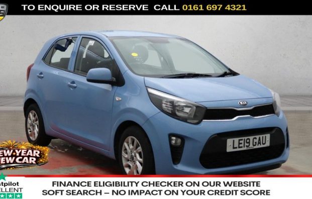 Used 2019 BLUE KIA PICANTO for sale in Manchester
