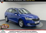 Used 2019 BLUE SKODA FABIA for sale in Manchester