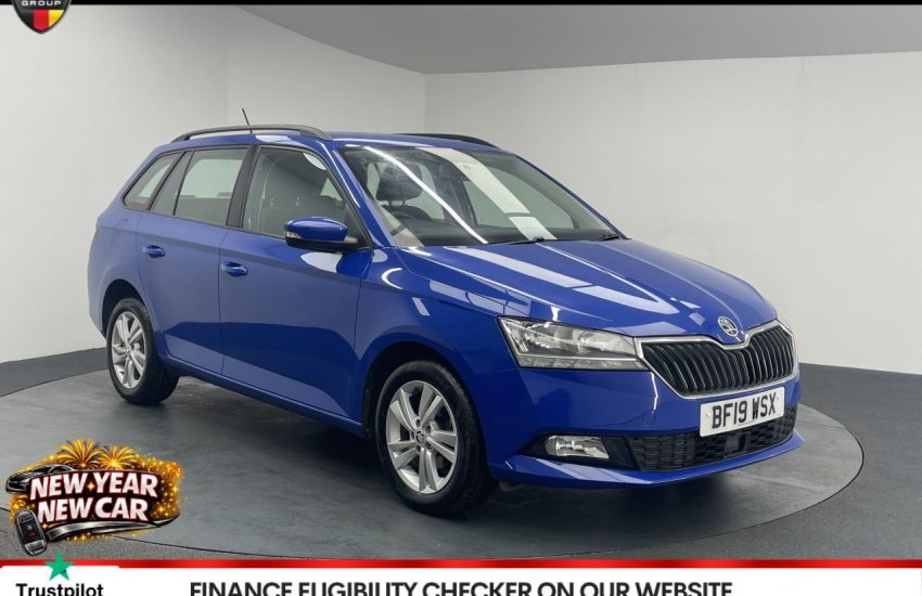 Used 2019 BLUE SKODA FABIA for sale in Manchester