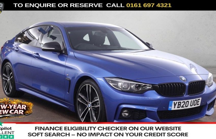 Used 2020 BLUE BMW 4 SERIES GRAN COUPE for sale in Manchester