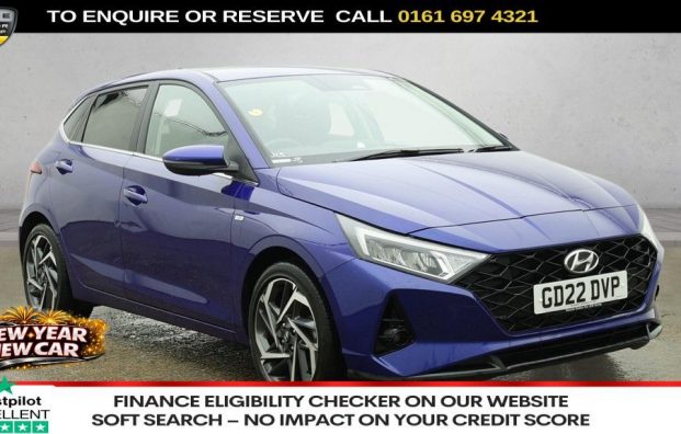 Used 2022 BLUE HYUNDAI I20 for sale in Manchester