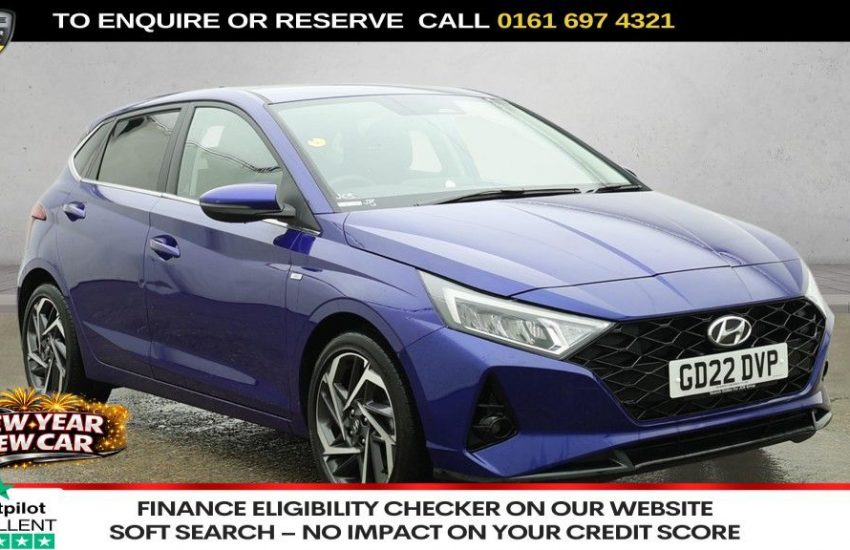 Used 2022 BLUE HYUNDAI I20 for sale in Manchester