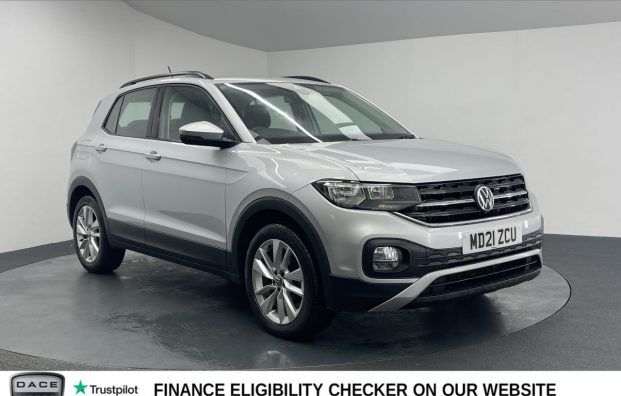 Used 2021 SILVER VOLKSWAGEN T-CROSS for sale in Manchester