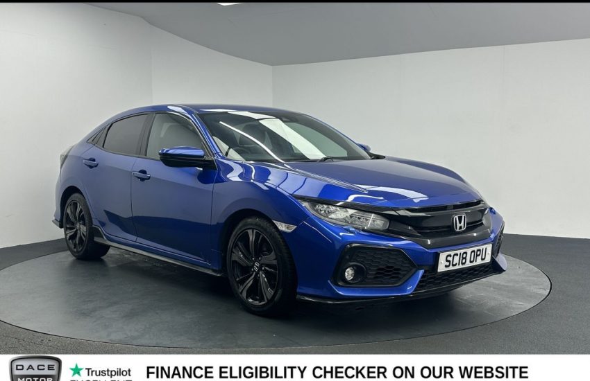 Used 2018 BLUE HONDA CIVIC for sale in Manchester