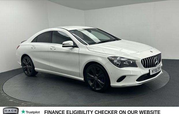 Used 2018 WHITE MERCEDES-BENZ CLA for sale in Manchester
