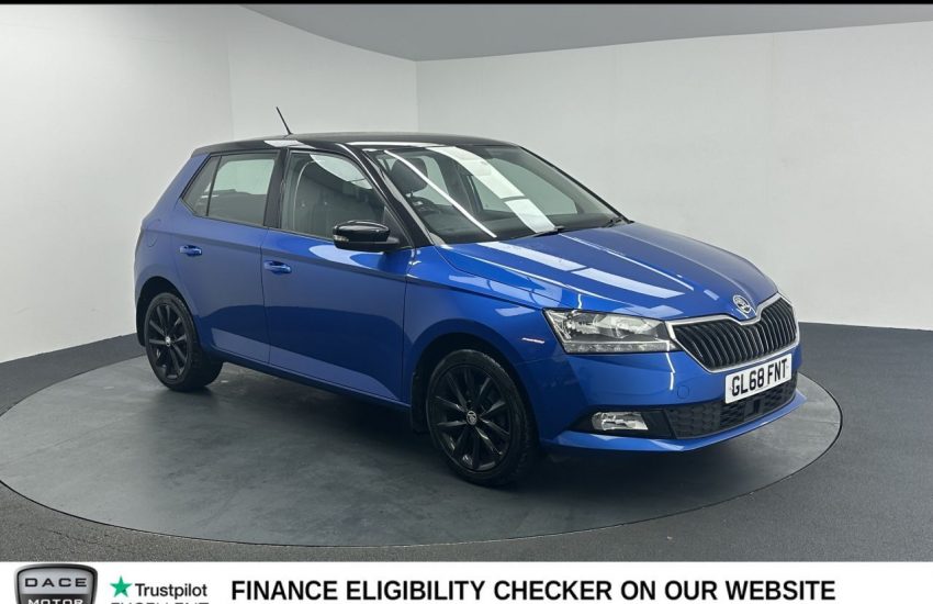 Used 2019 BLUE SKODA FABIA for sale in Manchester