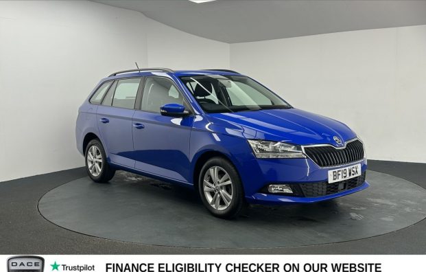 Used 2019 BLUE SKODA FABIA for sale in Manchester