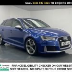 Used 2016 BLUE AUDI RS3 for sale in Manchester