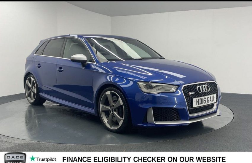 Used 2016 BLUE AUDI RS3 for sale in Manchester