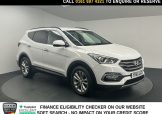 Used 2016 WHITE HYUNDAI SANTA FE for sale in Manchester