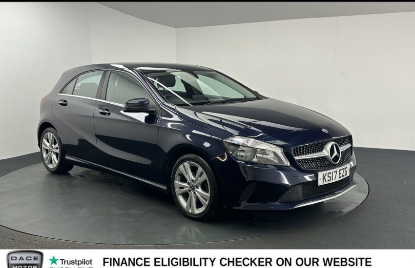 Used 2017 BLUE MERCEDES-BENZ A-CLASS for sale in Manchester