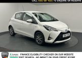 Used 2017 WHITE TOYOTA YARIS for sale in Manchester