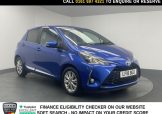 Used 2018 BLUE TOYOTA YARIS for sale in Manchester