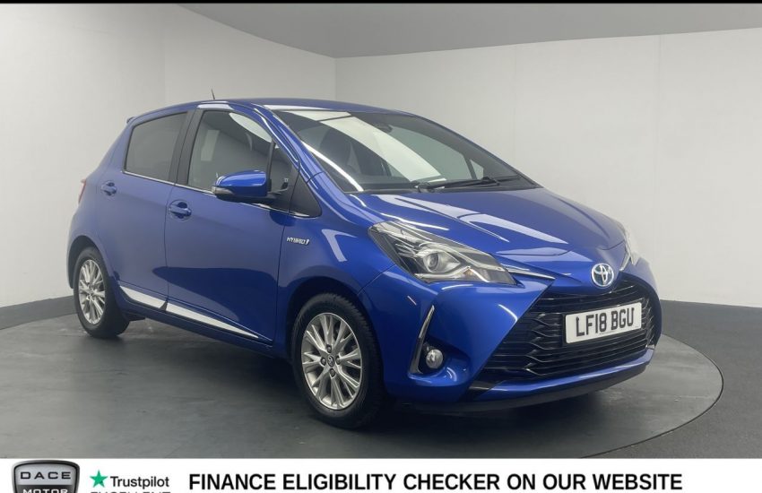 Used 2018 BLUE TOYOTA YARIS for sale in Manchester