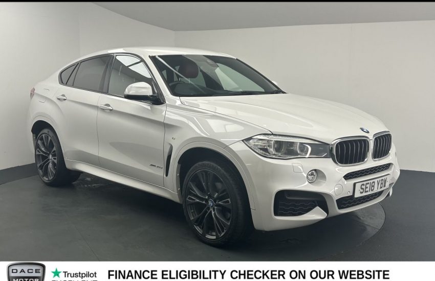 Used 2018 WHITE BMW X6 for sale in Manchester