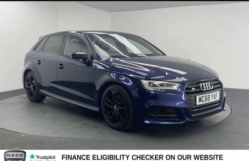 Used 2019 BLUE AUDI S3 for sale in Manchester