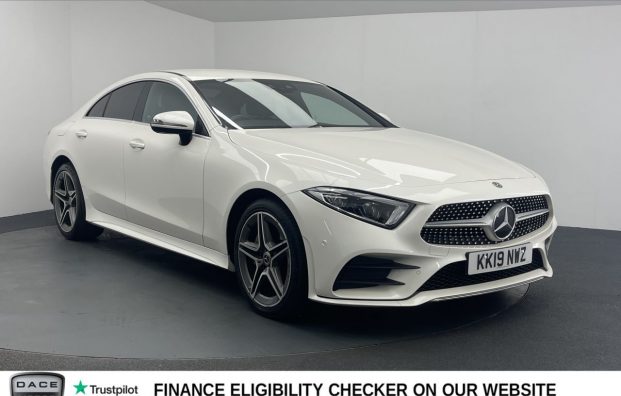 Used 2019 WHITE MERCEDES-BENZ CLS CLASS for sale in Manchester