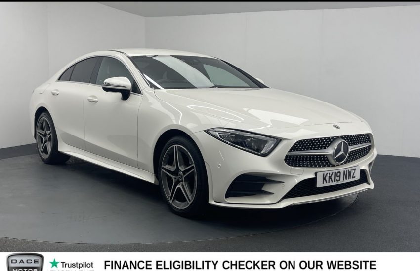 Used 2019 WHITE MERCEDES-BENZ CLS CLASS for sale in Manchester