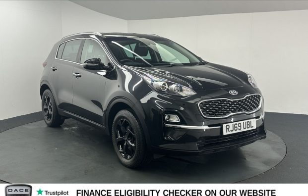 Used 2020 BLACK KIA SPORTAGE for sale in Manchester