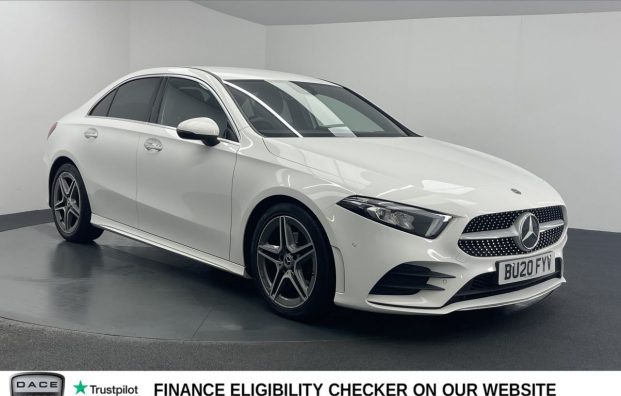 Used 2020 WHITE MERCEDES-BENZ A-CLASS for sale in Manchester