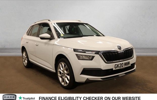 Used 2020 WHITE SKODA KAMIQ for sale in Manchester